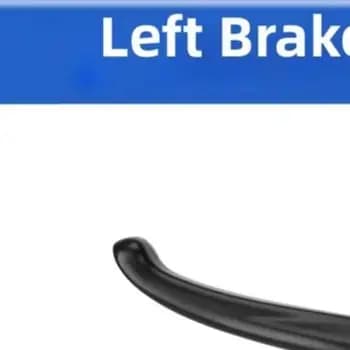 For Kukirin A1 Electric Scooter Left Brake Lever Aluminum Alloy Handle Black Ergonomic Grip Signal Design Replacement Part Acces