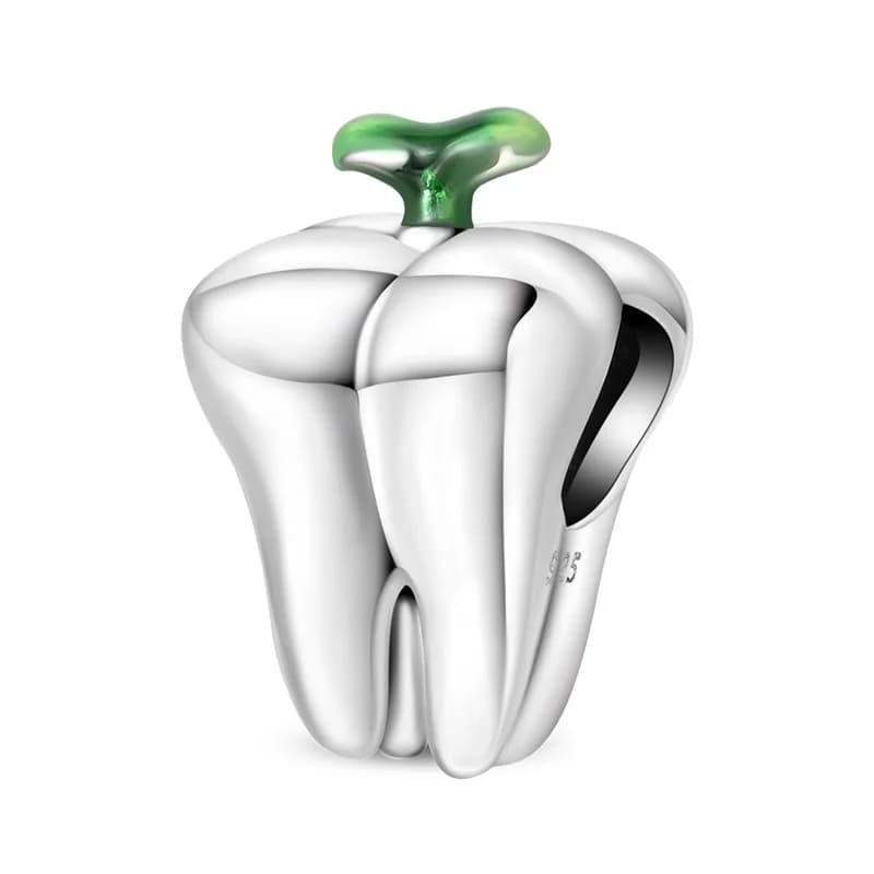 925 Sterling Silver Creative New Tooth Charm Beads Dangle Fit Original Bracelet DIY Women Jewelry