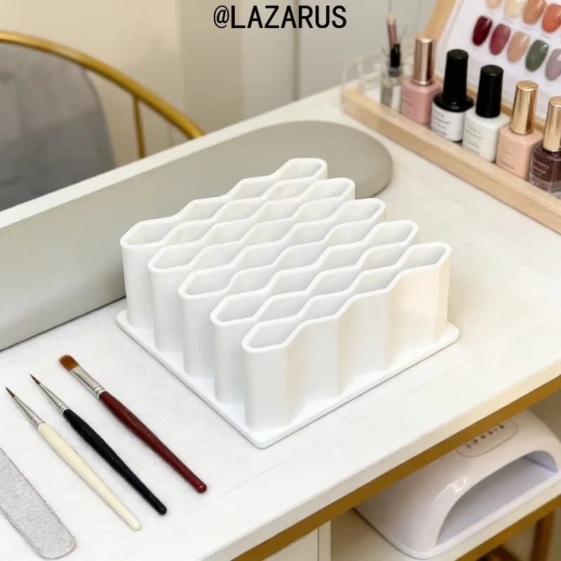 Ointment Storage Box - Cream Ointment Desktop Organizer, 32 Compartments Multi-Layer Vertical Storage - Sturdy and Durable, Black and White Design, with Labeled Sections - Space-Saving Storage Rack, Suitable for First Aid Supplies