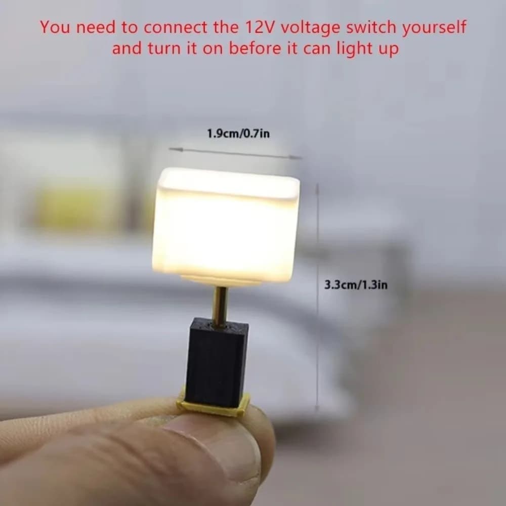 1 pcs 1:20 miniature doll house furniture model miniature desk lamp diy desk lamp desk lamp style home accessories