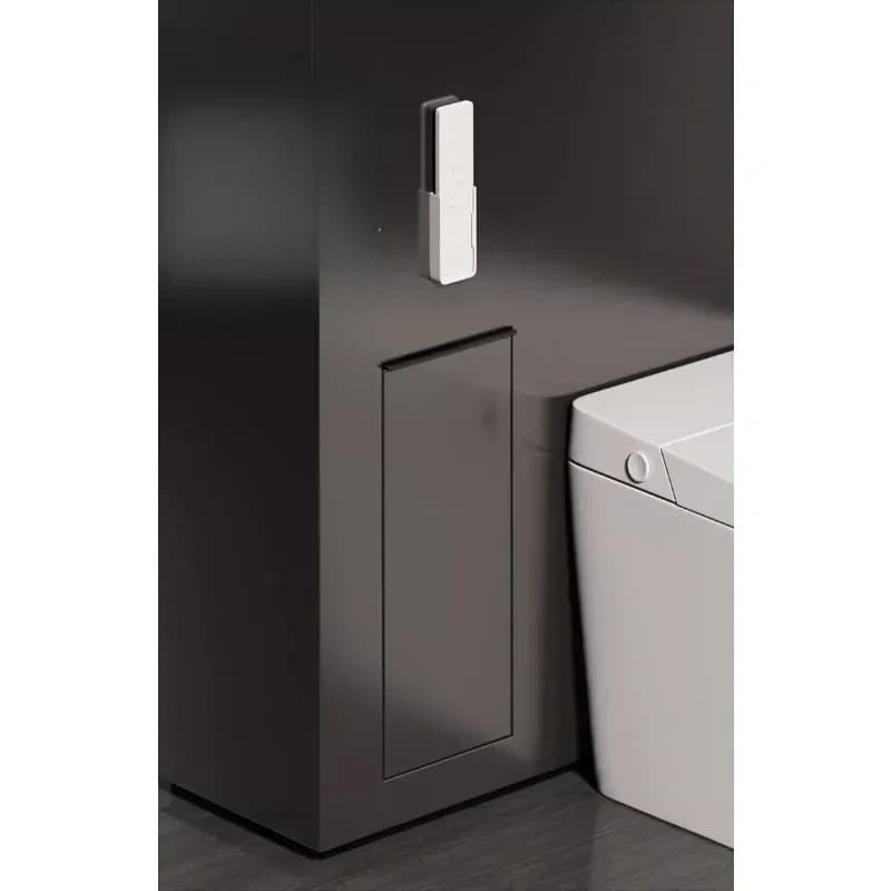 Stainless steel trash can spray gun hotel household wall toilet cleaning brush collection
