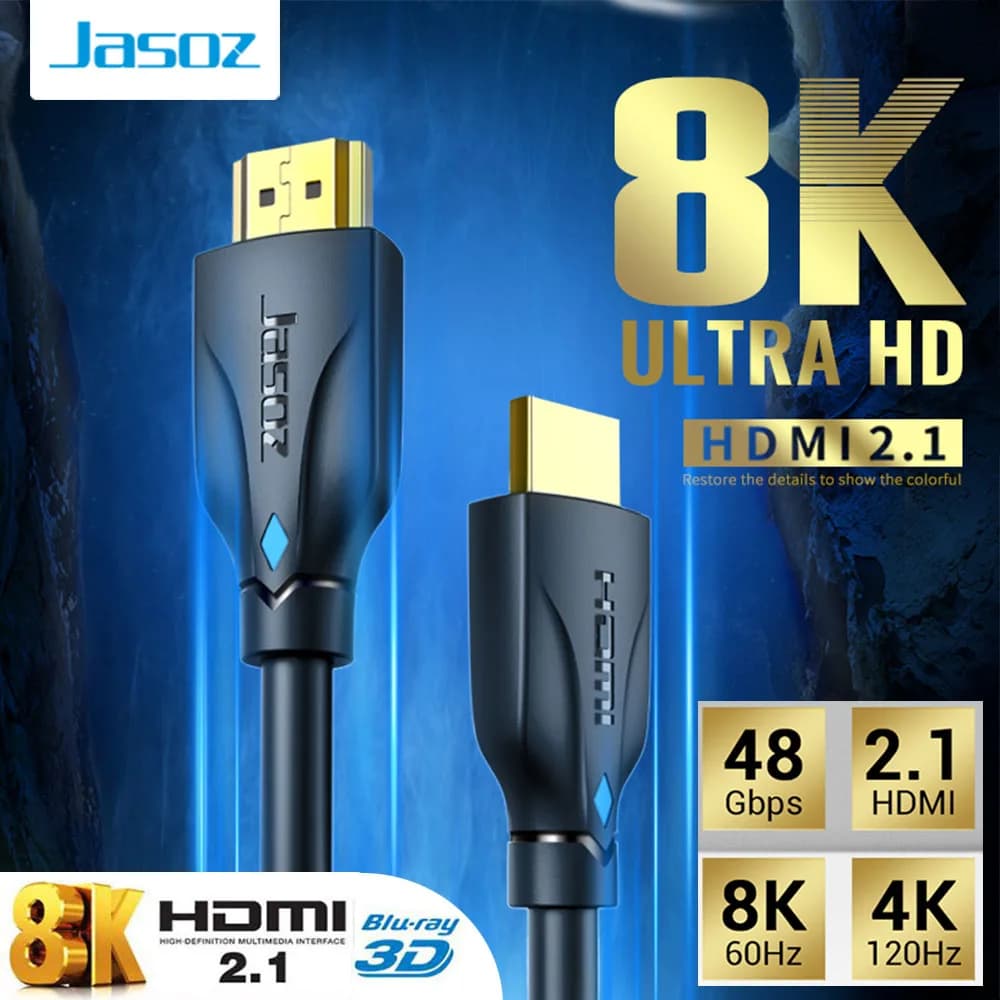 Cavo HDMI 8K 2M 3m 5m 10M Cavo HDMI 2.1 per Xiaomi Xbox Serries X PS5 PS4 Chromebook Laptop Cavo digitale splitter 120Hz