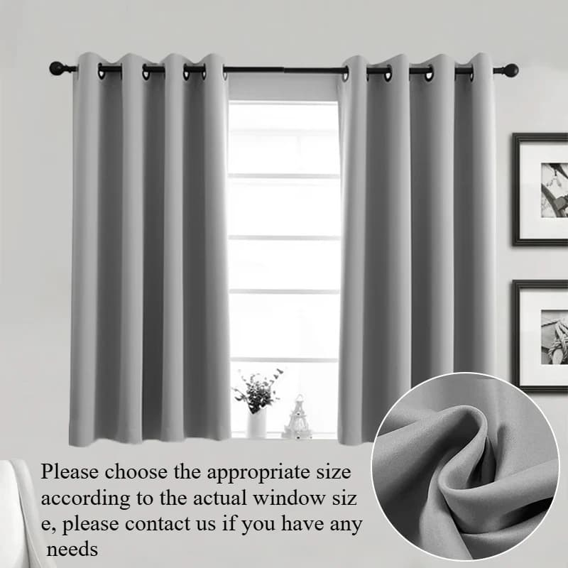 Tende per finestre piccole per camera da letto Tenda corta per bagno Soggiorno Porte Rideaux Cortinas Tende piccole Ombreggiatura elevata 85%