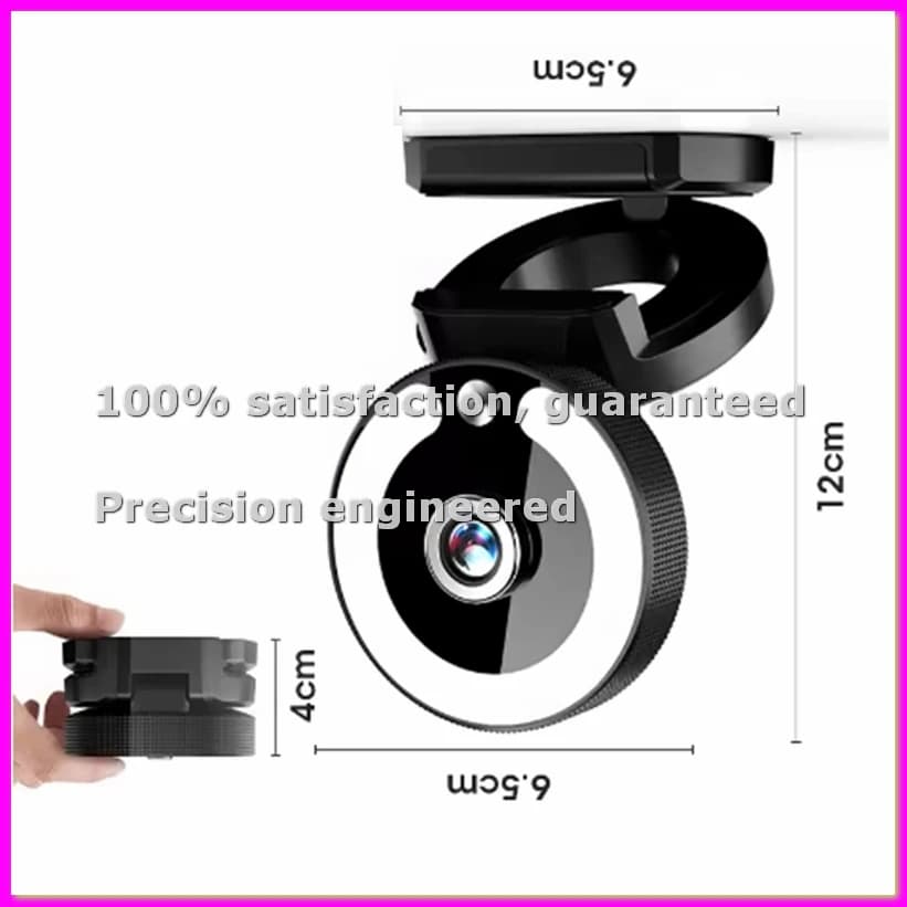 Webcam 4K HD with Filling Light for Laptop, PC, Computer, Direct Transmissions, Web Camera with Microphone for Webcast-ABVK