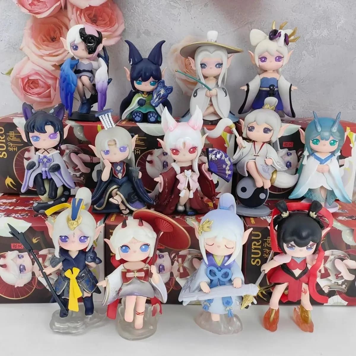 Mythical Blind Box On Rui Fengshen - Handmade Figurine by Jiang Ziya, Nezha and Erlang, ancient Chinese collector dolls