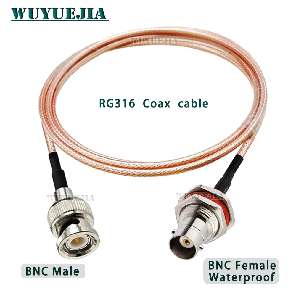 Impermeabile BNC tipo BNC femmina Jack a BNC maschio spina RG316 cavo coassiale Pigtail WIFI Router Antenna cavo di prolunga Jumper