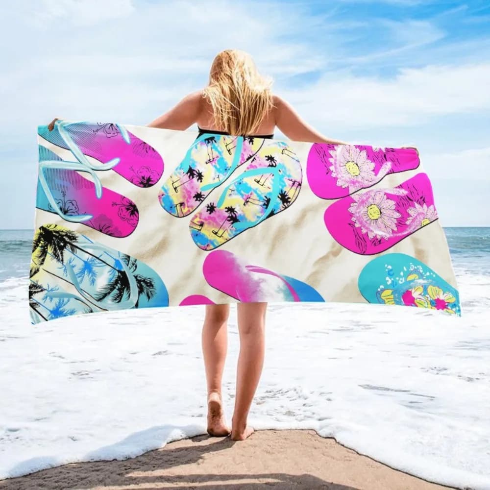 1 Pezzo Telo Mare Grande in Microfibra, Tappetino Yoga Fitness, Coperta da Picnic per Viaggi all'Aperto, Telo da Campeggio e Spiaggia
