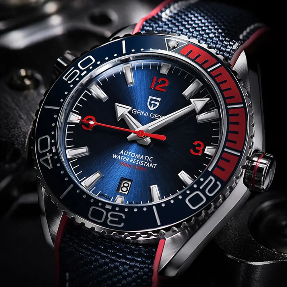 Watch for Man PAGANI DESIGN 100M Waterproof Mens Watch Top Brand Mechanical Watch Ceramic bezel Sapphire Glass Automatic Watches