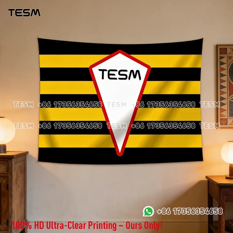 TESM Bandiere per Competizioni di Stampa 3D, Bandiere da Recinzione, Arte Murale, Arazzi Decorativi da Appendere, Adatti per Soggiorni e Camere da Letto