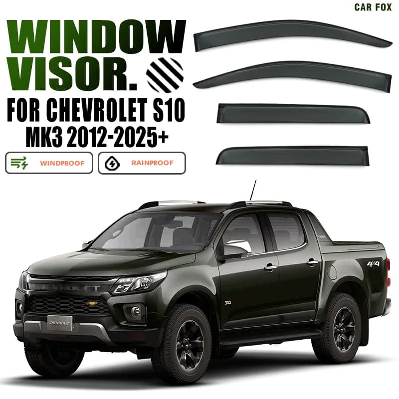 Per CHEVROLET S10 Max Pickup Finestra di Automobile Visiera Tenda Shelter Parabrezza Finestrino Laterale Pioggia Parasole Accessori Auto Car Styling