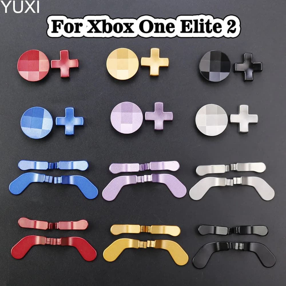 YUXI Paddle in metallo e pulsanti trigger per controller Xbox One Elite Serie 1 2, accessori D-Pad e croce direzionale