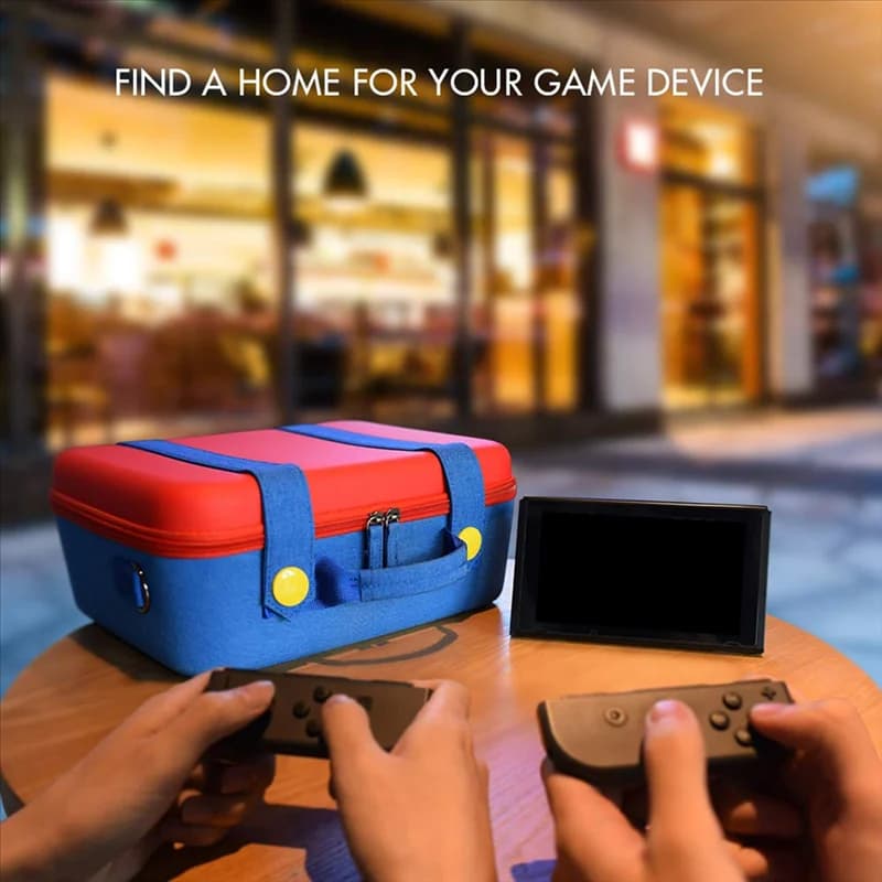 AED6 Custodia da trasporto per Nintendo Switch/Switch OLED, custodia da viaggio impermeabile con cinturino, accessori per custodie rigide con fodera morbida