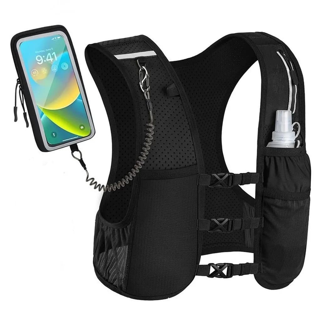 Trail Running Hydration Pack, Lightweight Outdoor Vest Backpack for Marathon Hiking Cycling