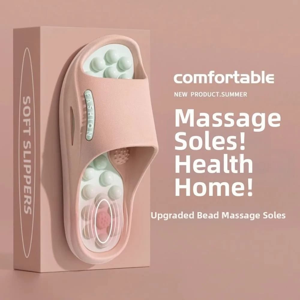Ciabatte alla Moda Antiscivolo in EVA con Suola Spessa, Comode Ciabatte Estive Massaggianti per Agopressione Plantare, Ciabatte da Casa e per Esterni Estivi