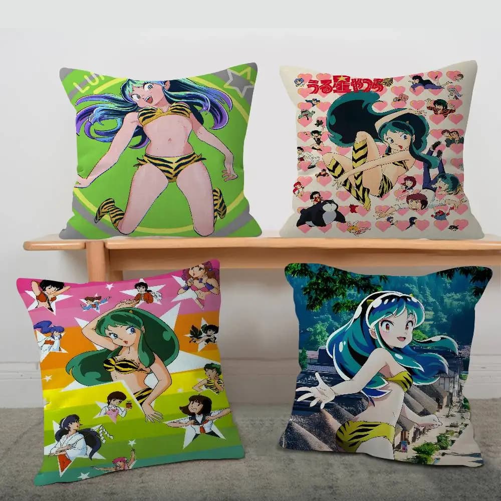 Anime Game U-Urusei Yatsura Pillow Anime Pillow Sofa Bed Head Pillow Cover Cushion Cover 45x45 cm Fashion