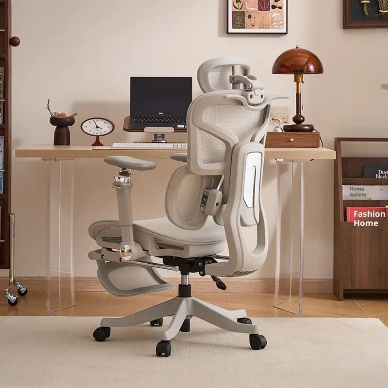 Sedia da Gaming Pieghevole Reclinabile, Sedia da Pranzo Ergonomica, Poltrona da Scrivania per PC, Regolabile in Altezza