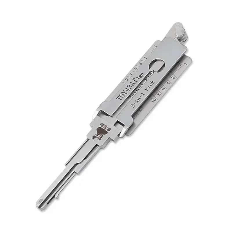 Lishi 2-In-1 TOY43AT Ign Opening&Reading Tools Car Lock Cylinder Opening Lock Pick Set Locksmith Tool