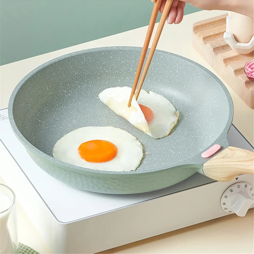 Kitchen pan with pan for Wok kitchen pan durable non-stick pans Grill Pancake saucepan induction stove for eggs