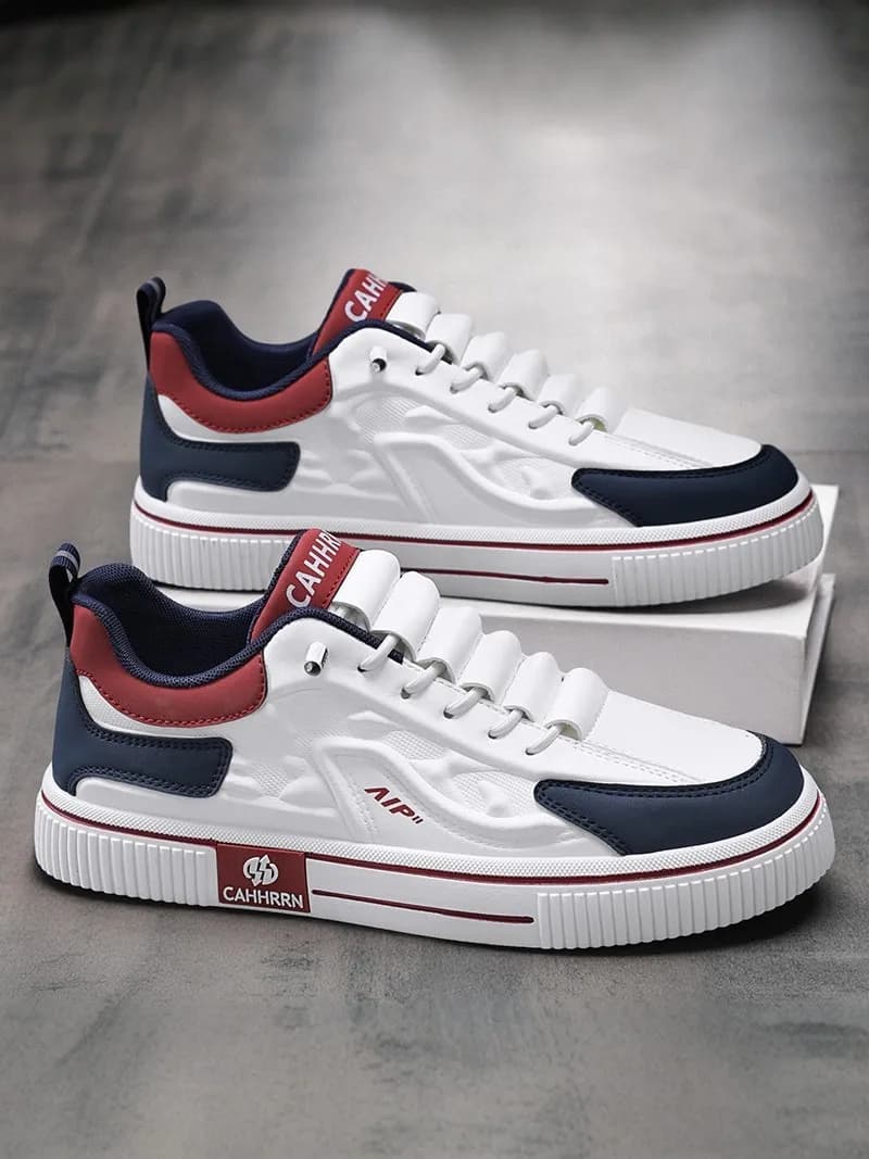 Men's Casual Running Shoes Soft Bottom Leather Upgraded Version Spring Summer Fashion One-Step Slip-On Outdoor Leisure Sneakers