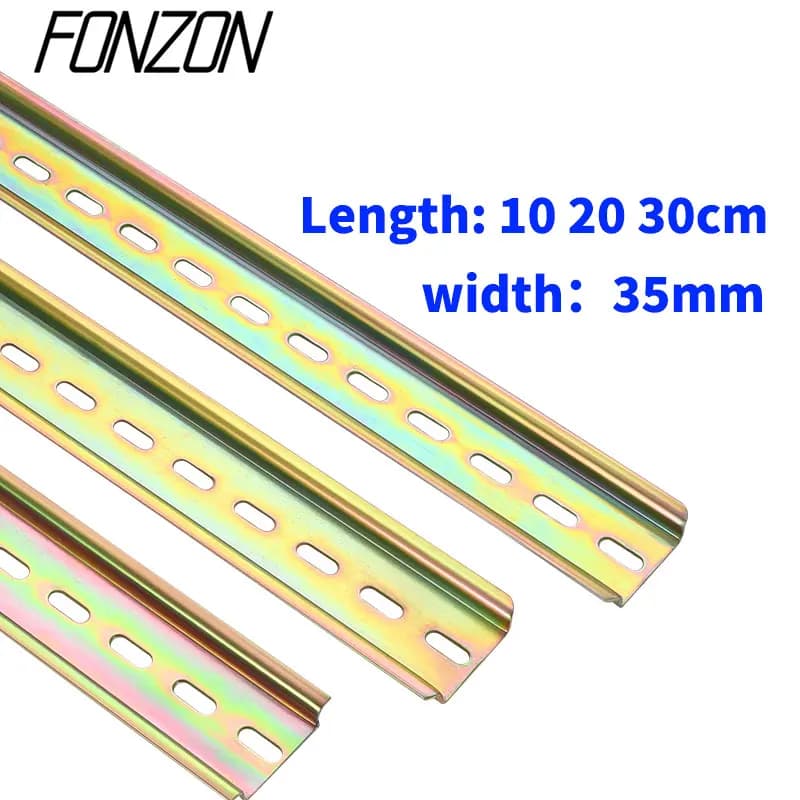Morsettiere su guida DIN di tipo universale C45 Contattore relè Contattore CA Guida al piombo Binario di larghezza 35 mm di larghezza 7,5 mm di altezza 10-50 cm di lunghezza