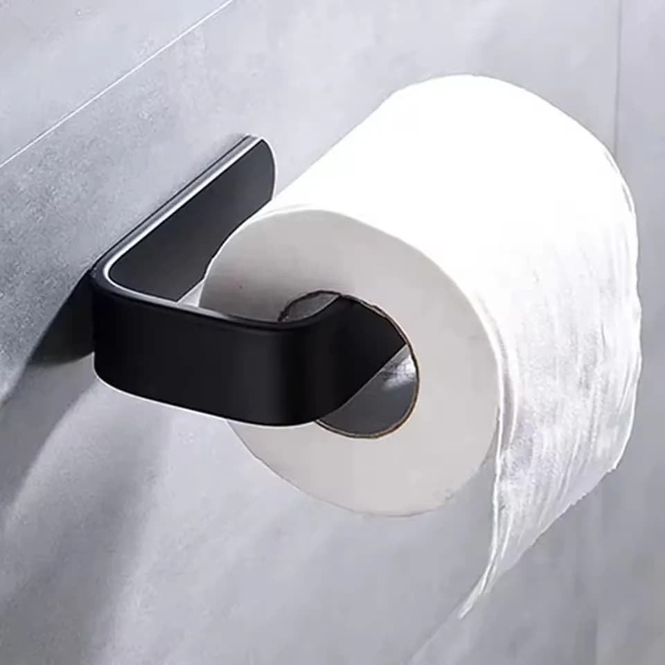 Portasciugamani da bagno bianco senza foratura, portasciugamani nero autoadesivo, portasciugamani da bagno, portasciugamani per asciugamani e asciugamani per le mani