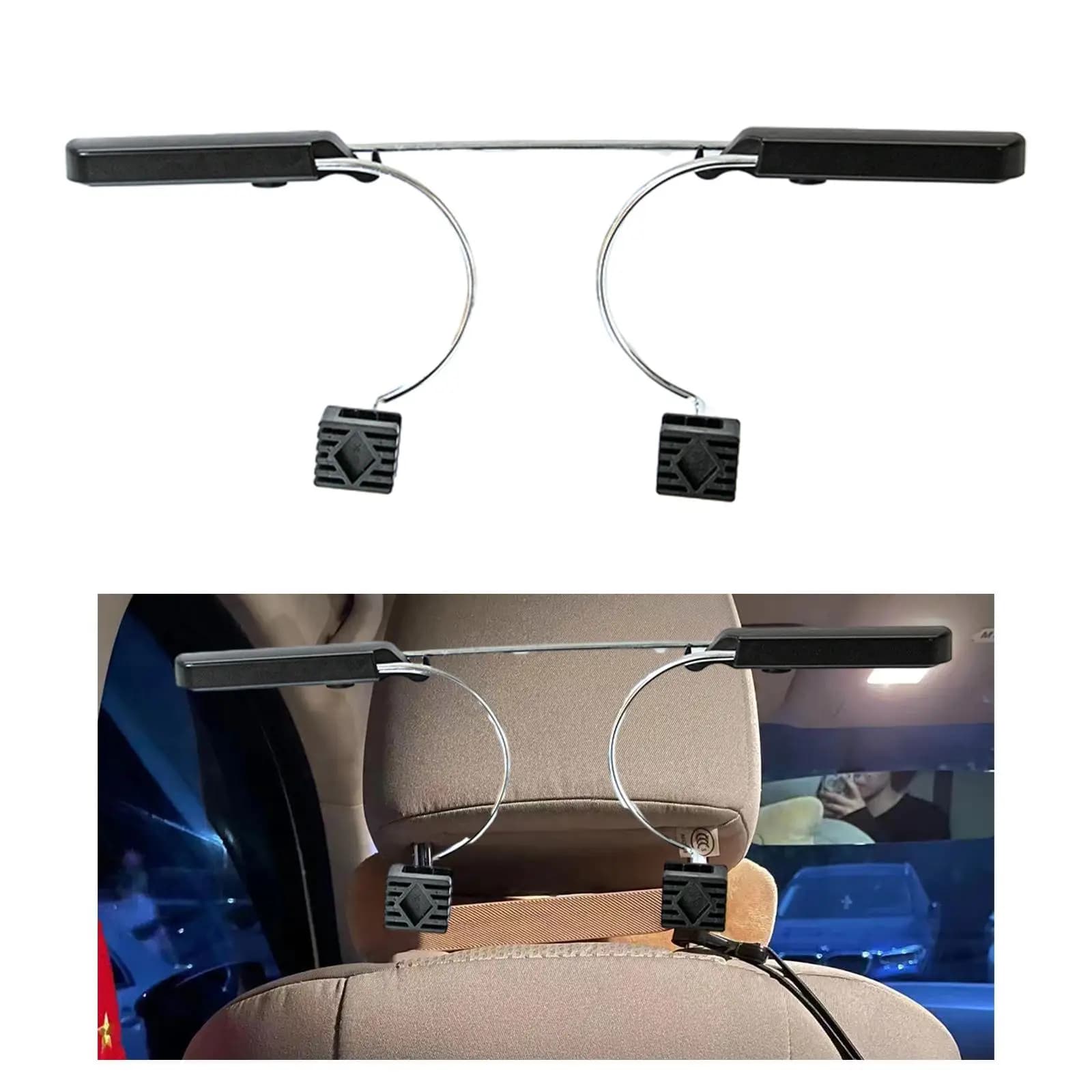 Portaoggetti per appendiabiti per auto, flessibile, multiuso, telescopico, poggiatesta per auto, appendiabiti, ripiani per tenere i vestiti puliti e puliti