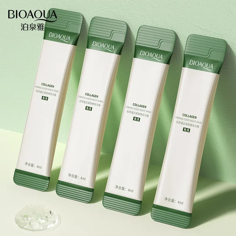 20 pz collagene rassodante nessun lavaggio gelatina maschera per dormire rinfrescante controllo dell'olio miglioramento dell'idratazione ruvida riparazione delicata cura della pelle