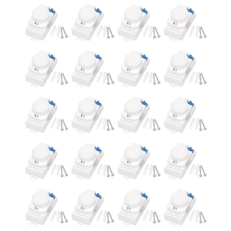 Sistema A52T 20X 5.8Ghz con LED, Sensore di Movimento a Microonde a 360 Gradi, Interruttore Luce con Rilevatore di Movimento Corporeo