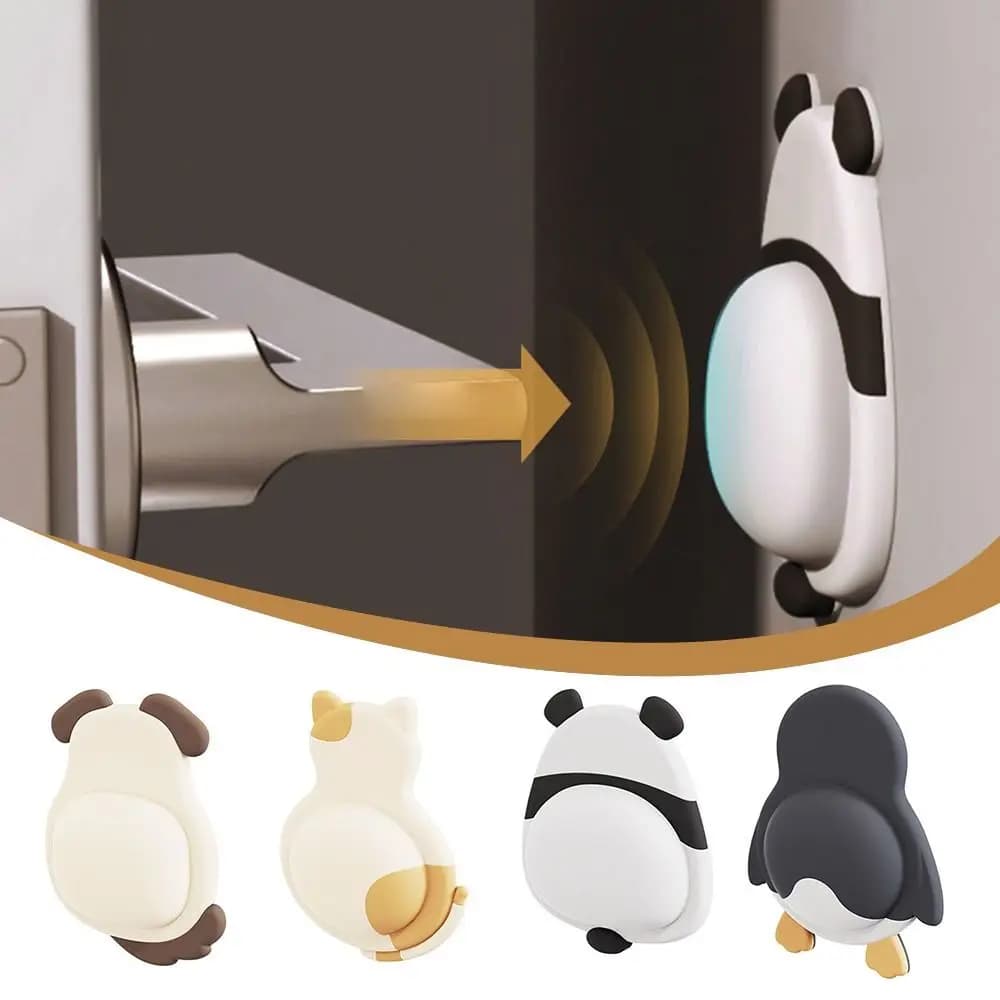 1/2Pcs New Soft Rubber Door Stopper Self Adhesive Mute Design Anti Collision Pads Anti-slip Shockproof Protection Stickers Wall