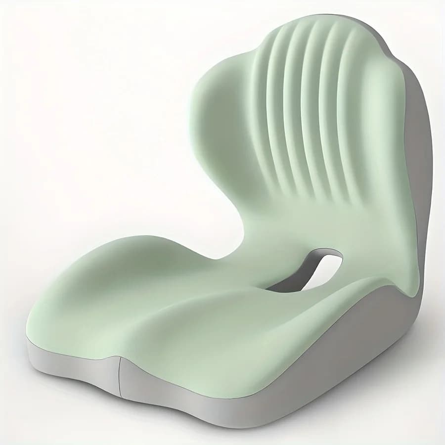 Cuscino sedile ergonomico in memory foam con supporto lombare - memoria al 100%