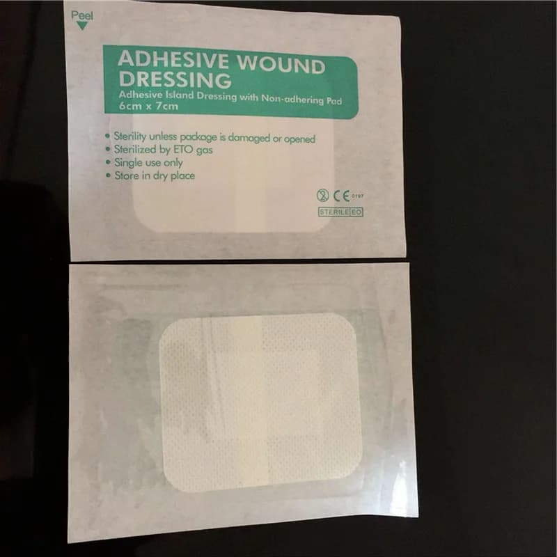 10 pz Usa E Getta Medica Non tessuto Fasciatura Fascia Per Medicazione Della Ferita Adesivo Sterile Pad Set Assistenza Sanitaria Ginocchio Protector