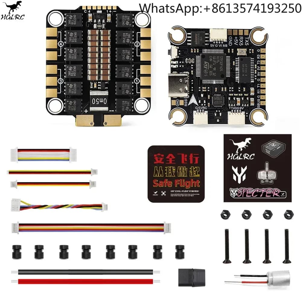 HGLRC SPECTER F460 MPU6000 60A STACK F405 V2 Flight Controller BLHELI_S 60A 4in1 ESC 30X30mm 2-6S for FPV Freestyle Drones