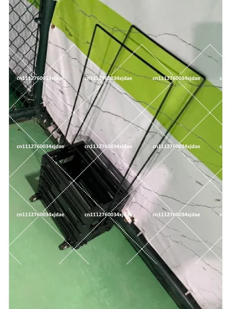 Tennis Ball Picker Basket with Wheels, Multifunctional Ball Hopper for Pickleball, Enhanced Nylon Drop-Resistant Design