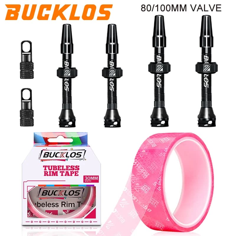 80 MILLIMETRI 100 MILLIMETRI Valvola Tubeless Della Bicicletta Presta Bici Da Strada Valvola Tubeless Della Bici Tubeless Set di Ruote Nastro Ruote di Bici Da Strada ruote nastro per cerchioni