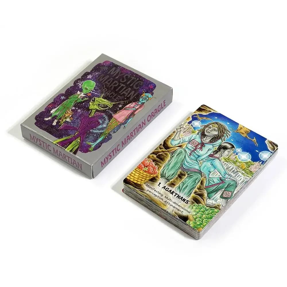 Carte oracolo marzio mistico 54 pezzi Carte dei tarocchi della divinazione del destino Mazzo di tarocchi per predizione del futuro