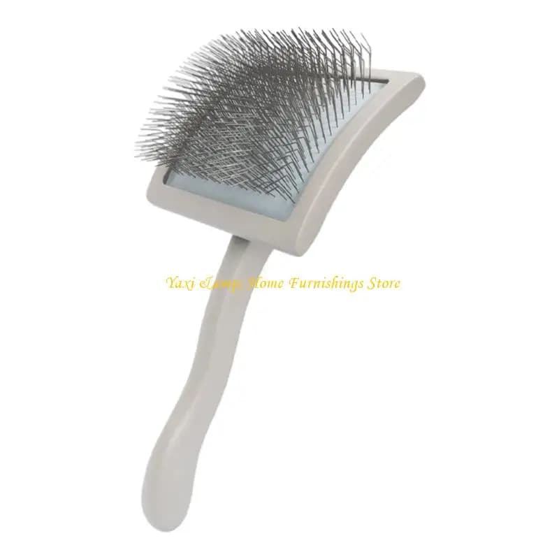 W8ea Gentle Pet Grooming Baskey con setole metallo manico in legno Brush per gatti per cani che districano i capelli