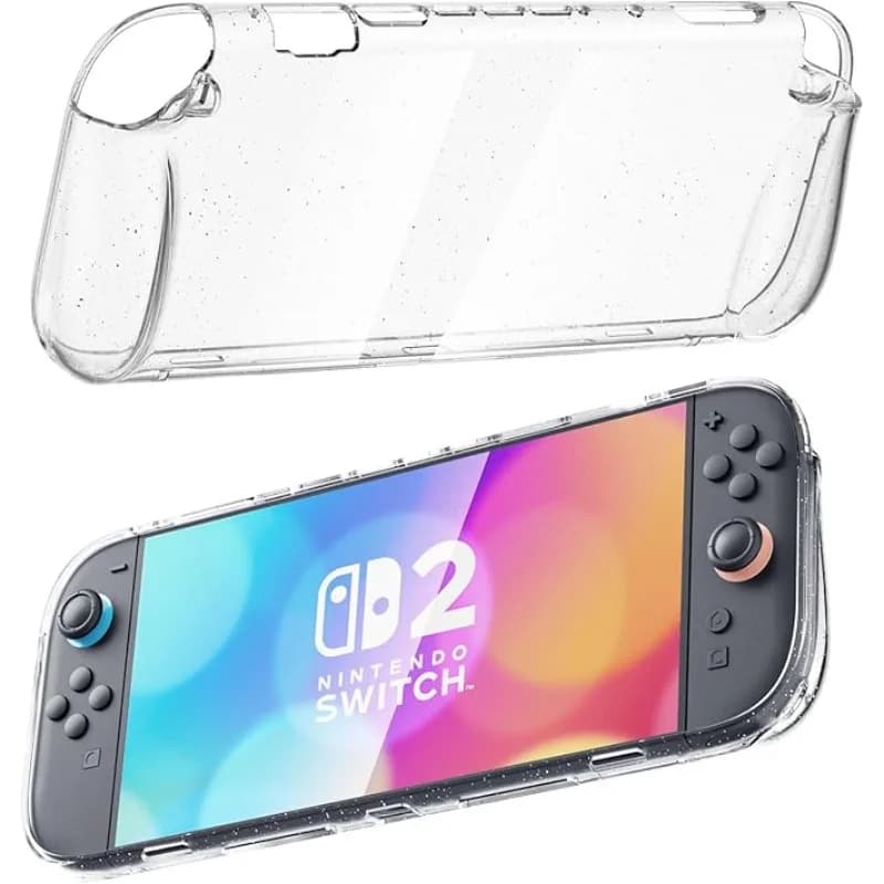 Per Nintendo Switch 2 Custodia protettiva antiurto in TPU trasparente Custodia da gioco durevole palmare