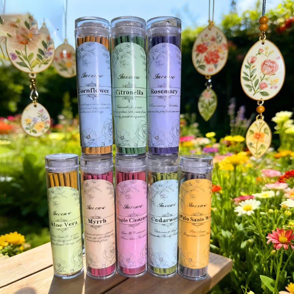 3 pezzi, incenso in bastoncini con note legnose, deodorante per interni, purificante, incenso alle erbe, Palo Santo, cedro, rosmarino, bastoncini di incenso naturali