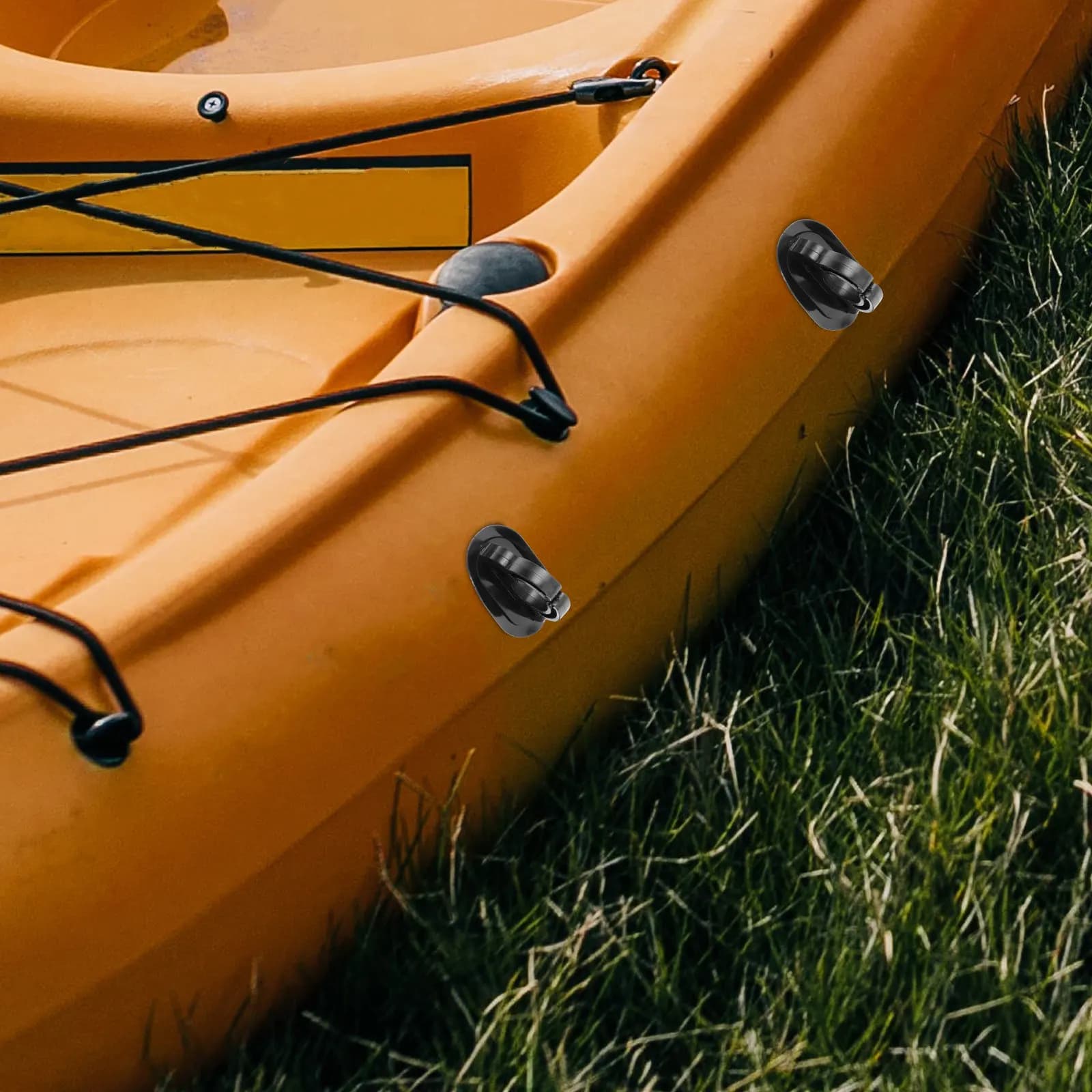 2 Pezzi Accessori per Kayak: Clip per Pagaia da Pesca, Supporti di Posizionamento per Barca, Fibbie per Coperta