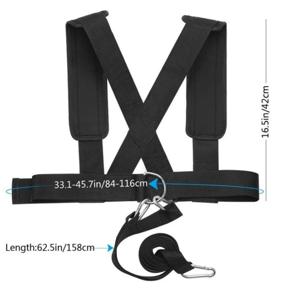 Running Resistance Sled Harness Vest Sports Sprint Training Tool Pulling Strap Fitness Equipment For Body Building