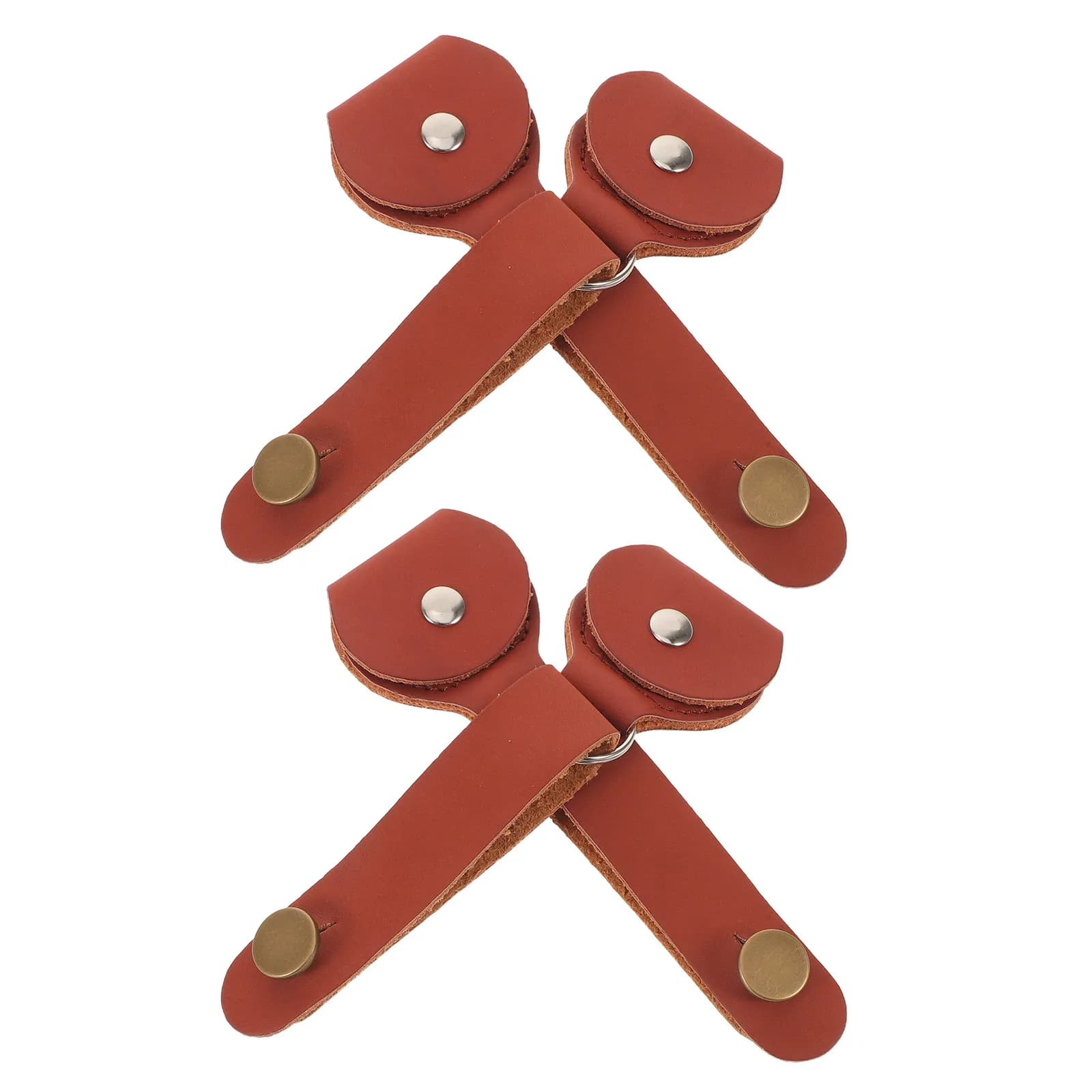 Kit 4 Pezzi Cinghia per Chitarra con Fissaggio al Headstock in PU Antiscivolo Stile Vintage, Plettri per Ukulele Acustico e Custodia - Accessori per Chitarra