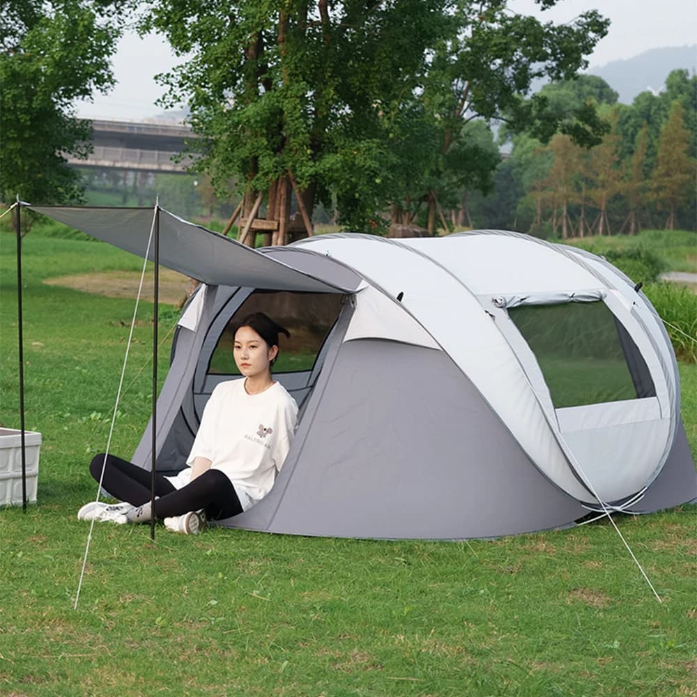Modifica Tenda da campeggio popup istantanea ultraleggera pieghevole portatile personalizzata di grande spazio impermeabile automatico all'ingrosso