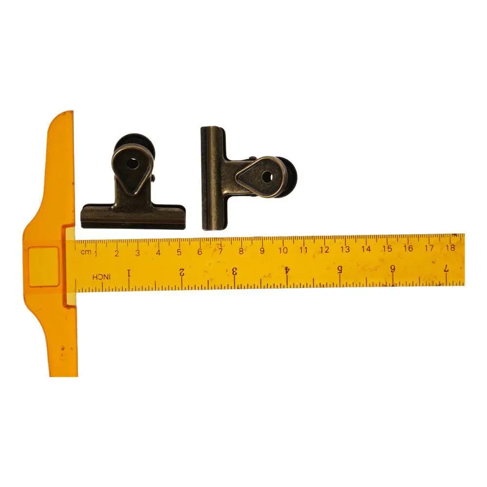 Clip multiuso in metallo bronzo vintage da 1,97 pollici/5 cm Clip a coda lunga in acciaio inossidabile bronzo per ufficio di cancelleria