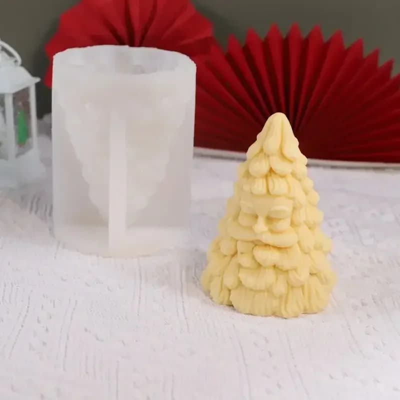 Dinner Cake Silicone Mold Soy Wax Silicone Mould Santa Claus Christmas Tree Candle Molds Christmas Home Resin Decor
