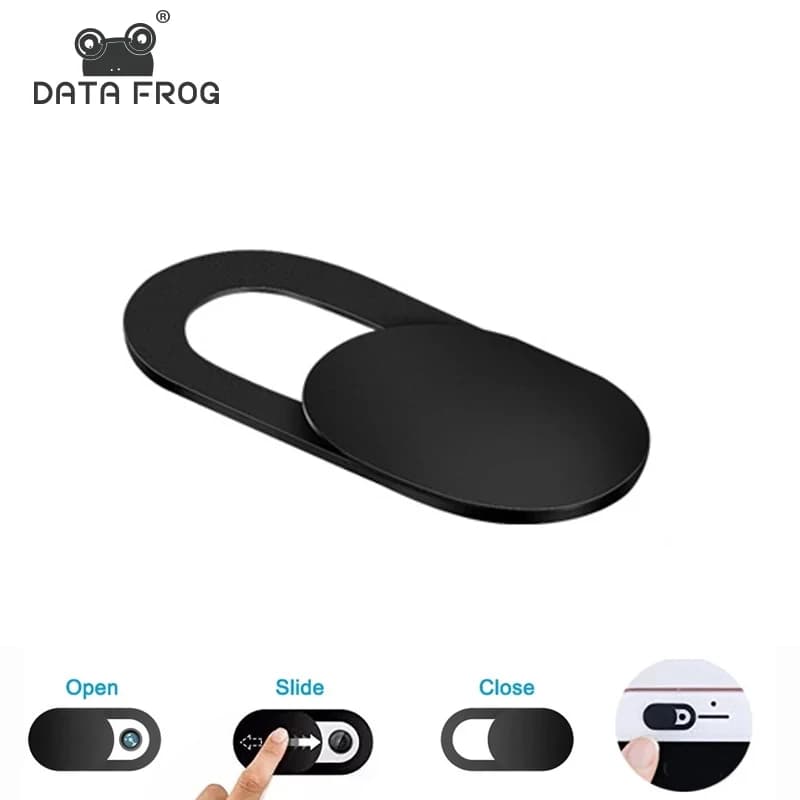 DATA FROG Webcam Cover for Laptop iPad iPhone Shutter Magnet Slider Plastic Privacy Sticker for PC Macbook Camera Cover