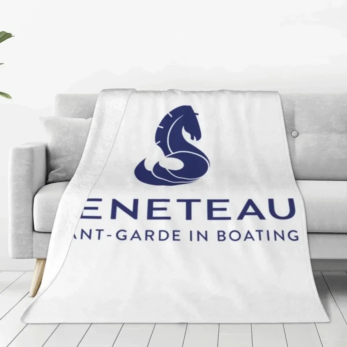 Beneteau Sailboat Sailing Yacht Blanket Ocean Travel Flannel Throw Blanket Super Warm Outdoor Custom Bedspread Birthday Gift