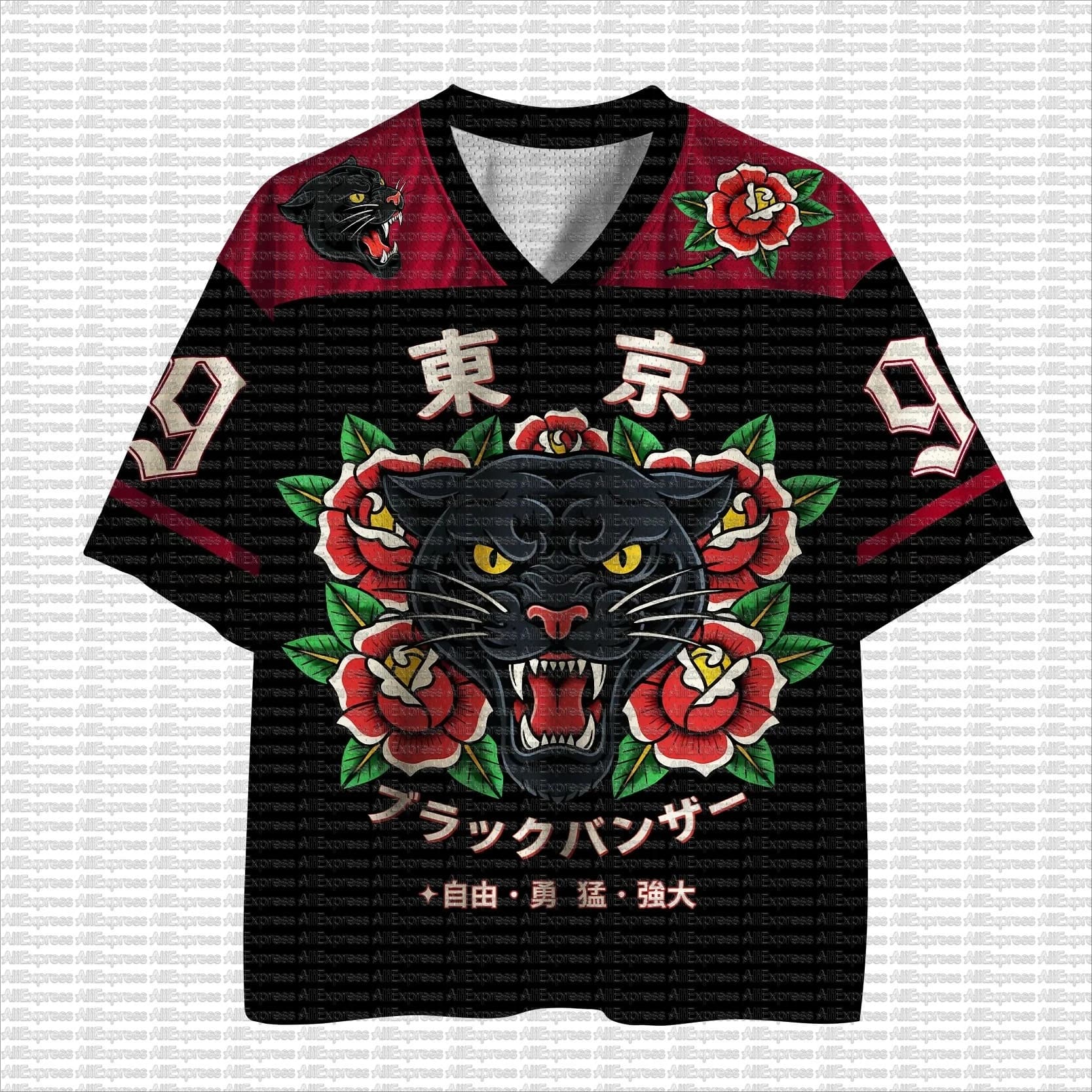2026 Summer Fashion New Style Fun Tokyo Fierce Tiger 3D Printed Loose Outdoor Leisure and Entertainment V-neck T-shirt Top Large