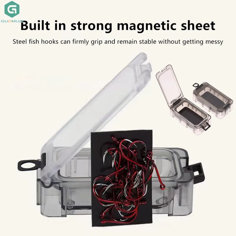 Waterproof Fishing Equipment Box with Magnet 1/3Pc Light Esca Hook Housing Expandable Fishing Organizer with Magnetic Function