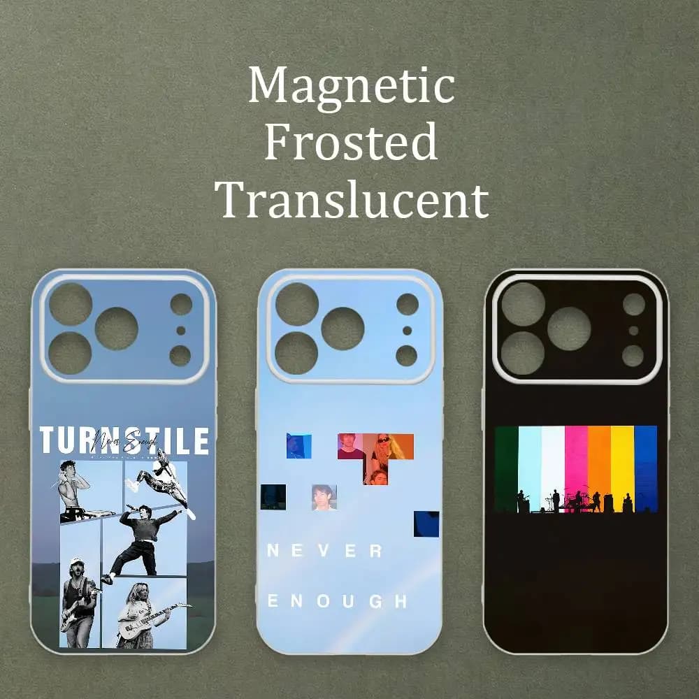 T-Turnstile Never Enough Printed Case For MagSafe Matte Frosted Semi Clear TPU For iPhone 15 17 16 11 12 14 13 Pro Max