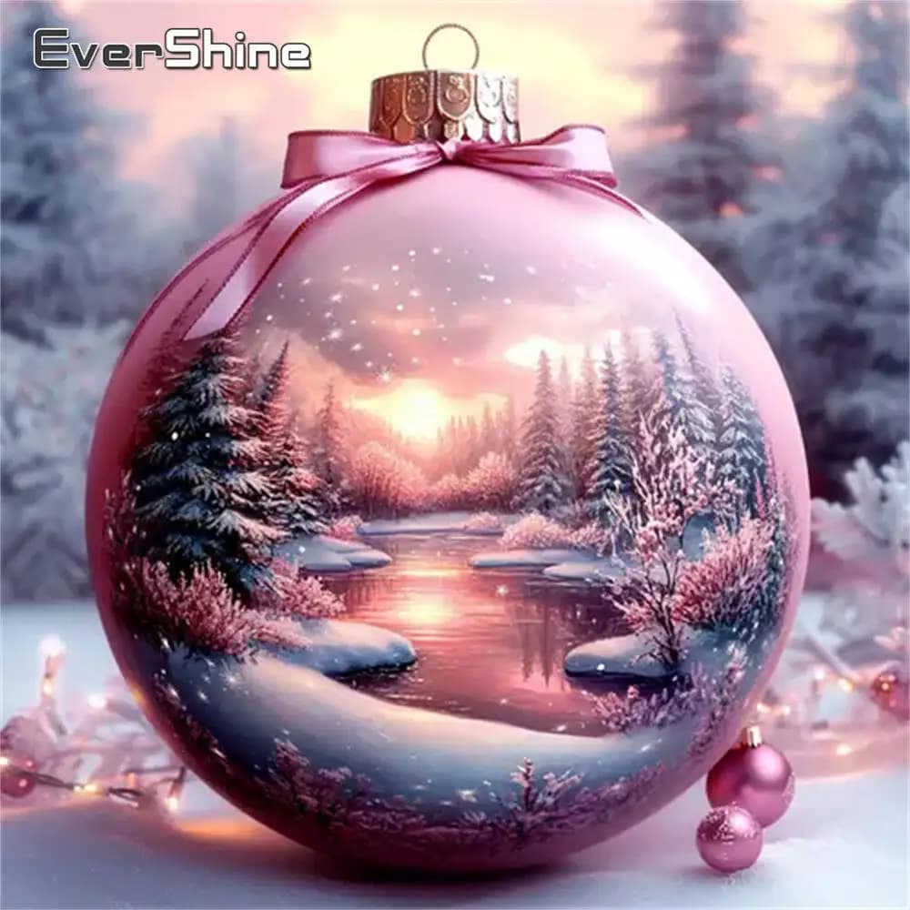 Evershine Diamond Painting Tree Winter Landscape Suitable For Beginners Embroidery River DIY Diamond Mosaic Child Gift